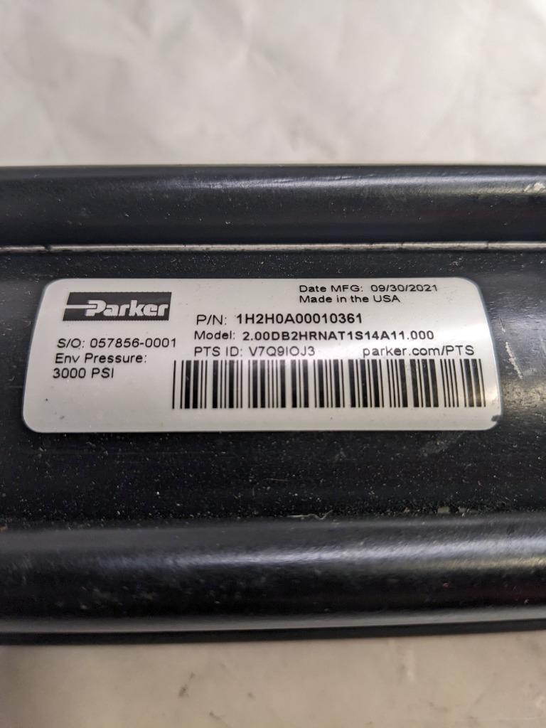 PARKER HYDRAULIC CYLINDER (2) 1H2H0A00010361 17" 1" TIP 3000 PSI 21 LBS NEW R10