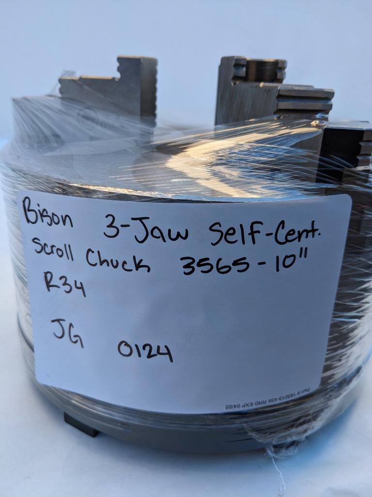 BISON 10" SELF CENTERING CHUCK WITH FINE ADJUSTMENT FRONT MOUNTING 3565-10 R34