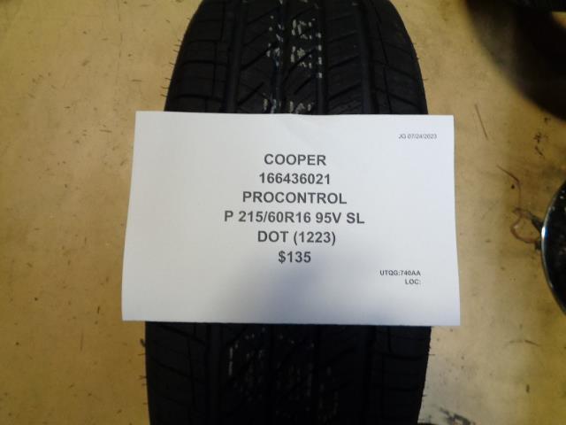 COOPER PROCONTROL P 215 60 16 95V SL TIRE 166436021 BQ4