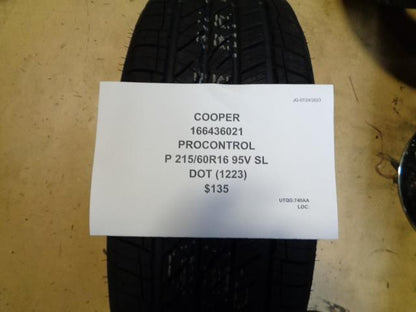 COOPER PROCONTROL P 215 60 16 95V SL TIRE 166436021 BQ4