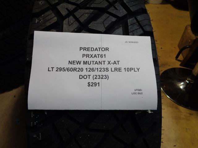 PREDATOR NEW MUTANT X-AT LT 295 60 20 126 123S LRE 10PLY TIRE PRXAT61 BQ4