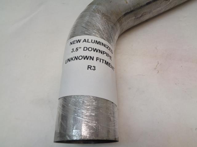 NEW ALUMINIZED 3.5" DOWNPIPE UNKNOWN FITMENT R3