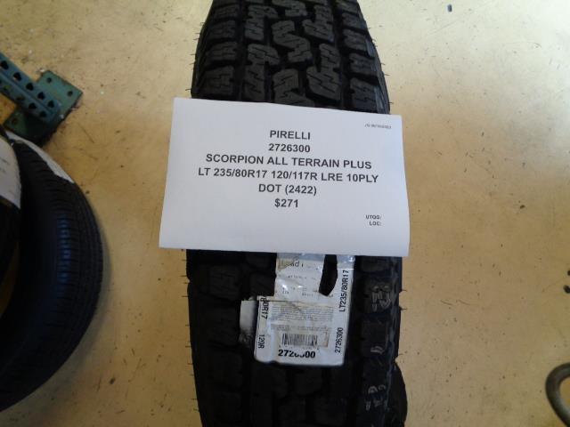 PIRELLI SCORPION ALL TERRAIN PLUS LT 235 80 17 120/117R LRE TIRE 2726300 BQ3
