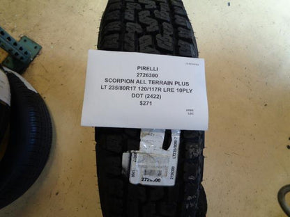 PIRELLI SCORPION ALL TERRAIN PLUS LT 235 80 17 120/117R LRE TIRE 2726300 BQ3