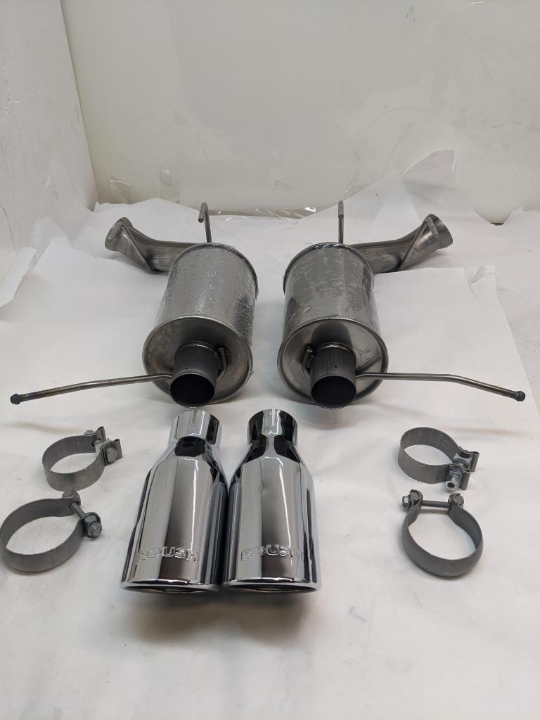 ROUSH CAT-BACK EXHAUST SYSTEM MUSTANG MUFFLER TIPS 13135230-AA NEW B2