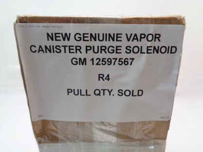 NEW GENUINE VAPOR CANISTER PURGE SOLENOID GM 12597567 R4