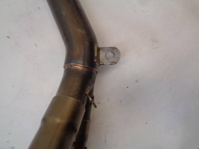 USED M4 DUAL EXHUAST PIPE W/ MANIFOLD FOR MOTORCYCLE SPORTBIKE INCOMPLETE R16