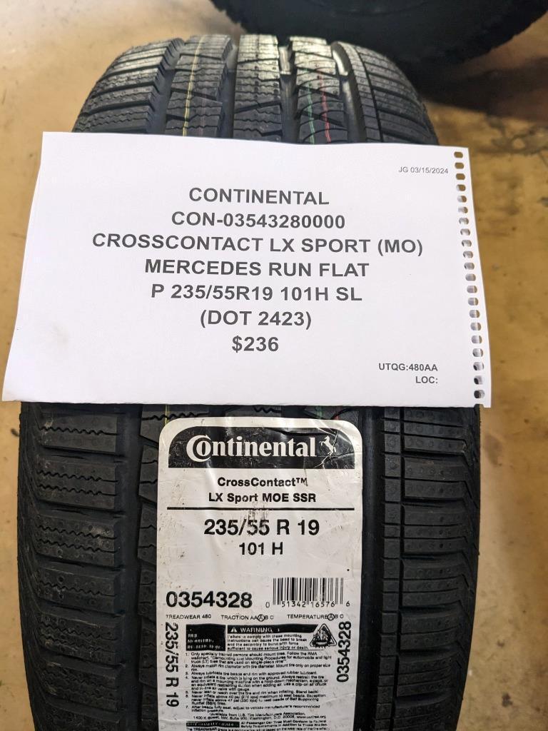 CONTINENTAL CROSSCONTACT LX SPORT (MO) P 235 55 19 101H SL TIRE 03543280000
