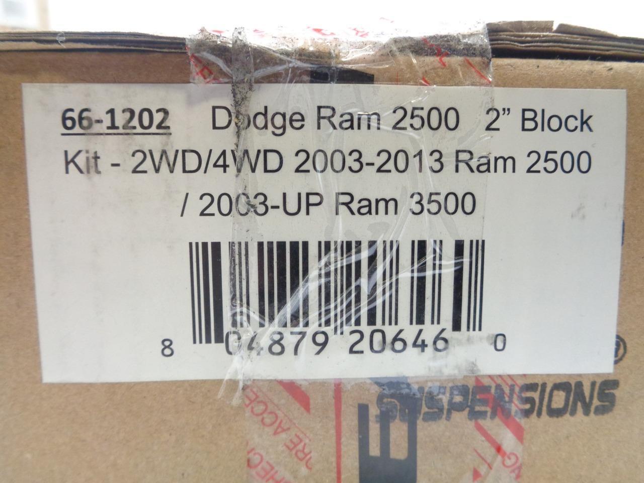READYLIFT 66-1202 DODGE RAM 25/3500 2003-13 2/4WD 2" REAR BLOCK KIT R18