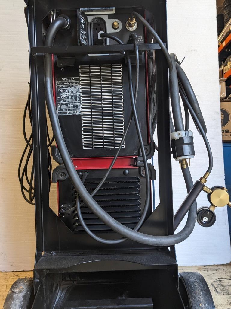 LINCOLN ELECTRIC ASPECT 375 AC/DC READY-PAK WELDING CART K3950-1 BAY3