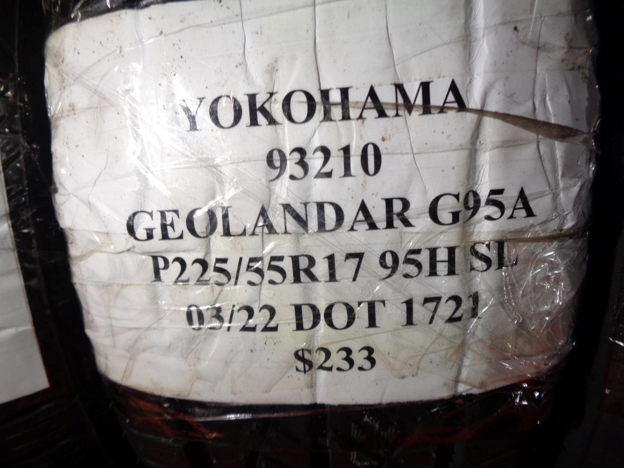 2 YOKOHAMA GEOLANDAR G95A P 225 55 R17 95H SL TIRES 93210 CQ1