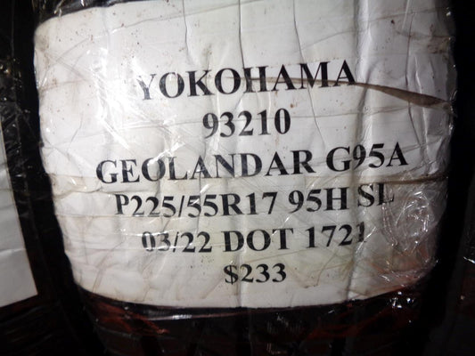 2 YOKOHAMA GEOLANDAR G95A P 225 55 R17 95H SL TIRES 93210 CQ1