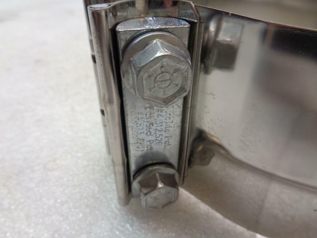 2 PACK NELSON INDUSTRIES TORCTITE 5'' EXHAUST CLAMPS WITH HARDWARE 90368A-10 R10