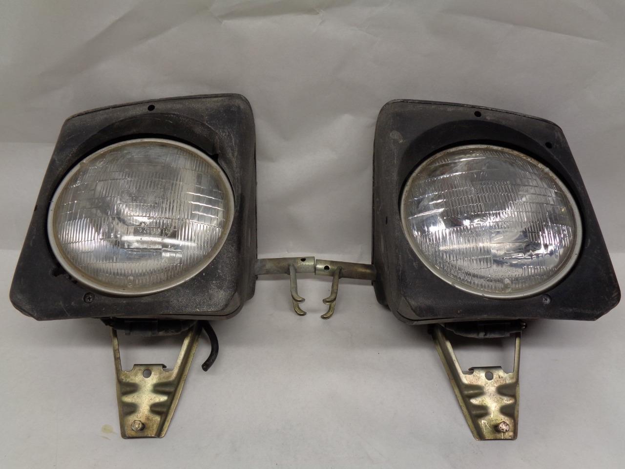 Porsche 944 Gloss Black Headlight Assembly PAIR USED GENUINE R25