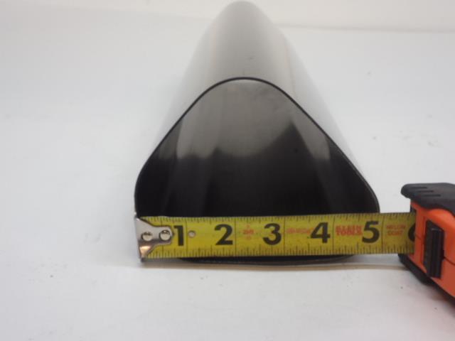 *SCRATCHED 18.5" TRIANGLE CARBON FIBER MOTORCYCLE EXHAUST SLIP ON COVER R16
