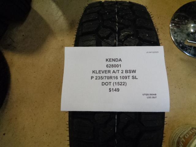 2 KENDA KLEVER AT 2 BSW P 235 70 16 109T SL ALL TERRAIN TIRES BQ3 SU7