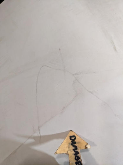 PORSCHE 928 -REAR BUMPER-LINING-WHITE- 65X30X18- 92850512322- NEW B2