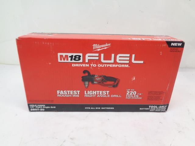 BRAND NEW MILWAUKEE M18 FUEL RIGHT ANGLE DRILL 1/2" HOLE HAWG 2807-20 BSR35