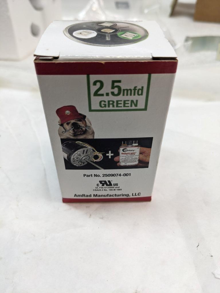 CENTURY FE6001F MASTERFIT PRO CONDENSER FAN MOTOR WITH CAPACITOR NEW R30