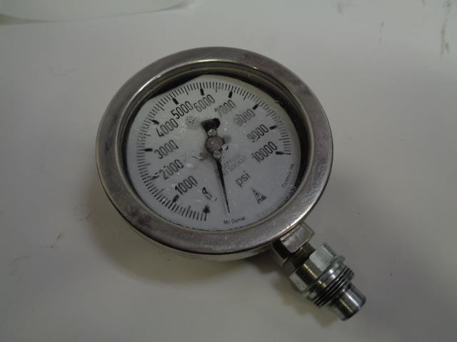 McDaniel 316 Stainless Steel Pressure Gauge 10000 PSI NEW FOR PARTS R17
