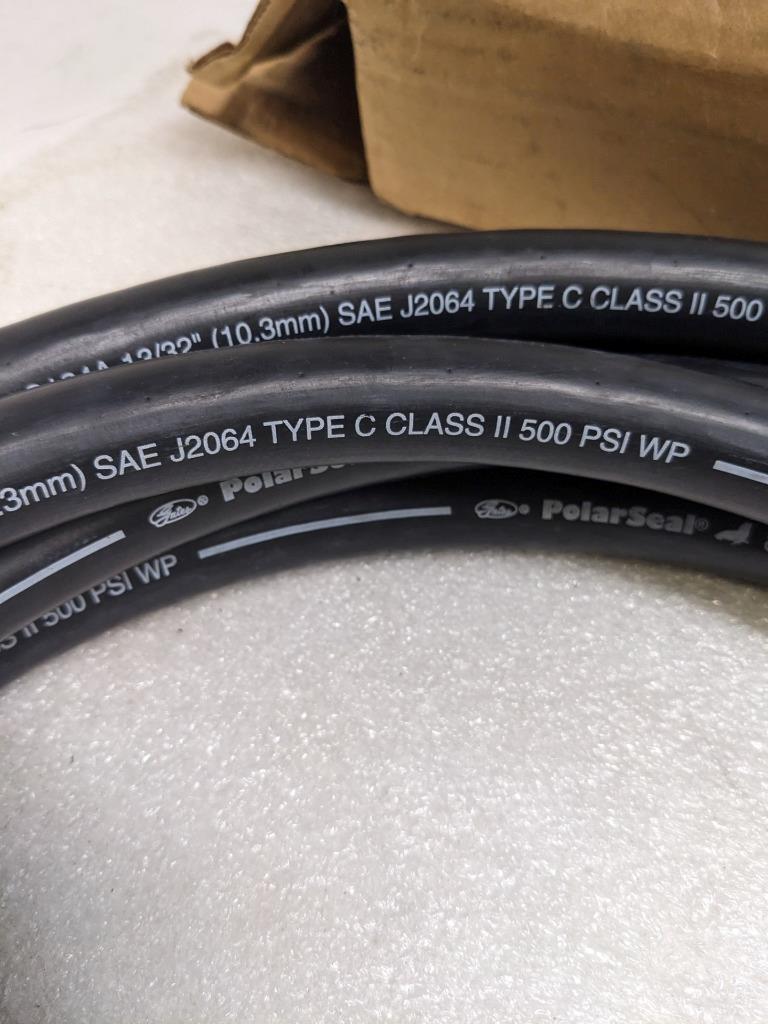 GATES 8AC134A POLARSEAL HYDRAULIC REFRIGERATION SYSTEM HOSE 25' 13/32" ID NEW R3