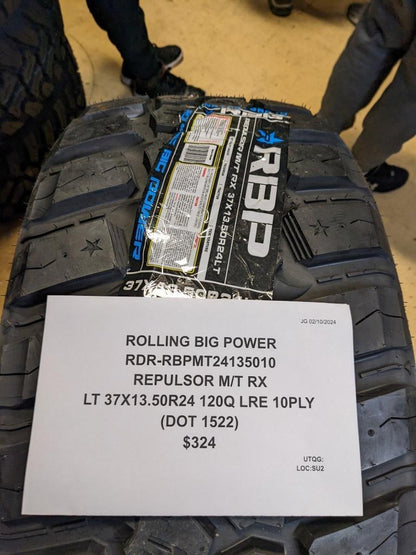 ROLLING BIG POWER REPULSOR MT RX  37 13.50 24 120Q LRE 10PLY TIRE RBPMT24135010