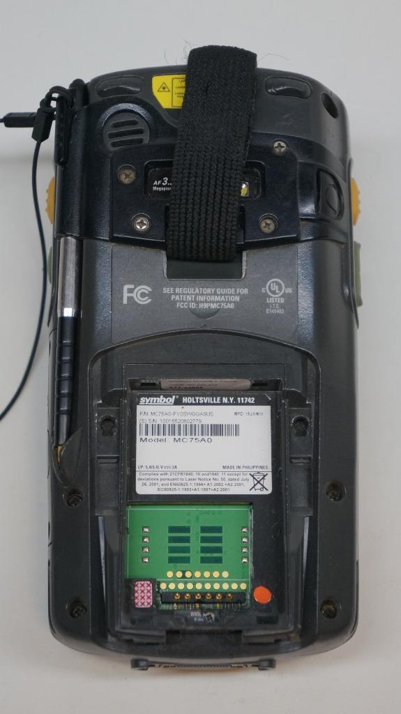 USED MOTOROLA MC75A0-PY0SWQQAUS WIRELESS LASER BARCODE SCANNER MC75A0R28