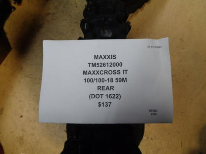 MAXXIS MAXXCROSS IT 100 100 18 59M REAR MOTORCYLCE TIRE TM52612000 CQ1