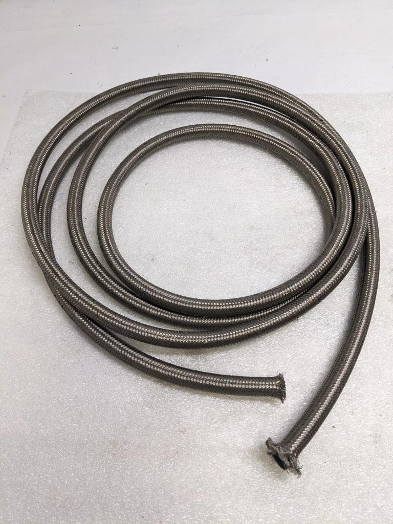 UNBRANDED BRAIDED METAL CPE HOSE 14' OAL 7/16" ID 5/8" OD NEW R3T3