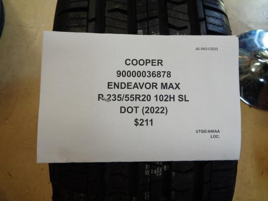 COOPER ENDEAVOR MAX P 235 55 20 102H SL ALL WEATHER TIRE 90000036878 BQ3