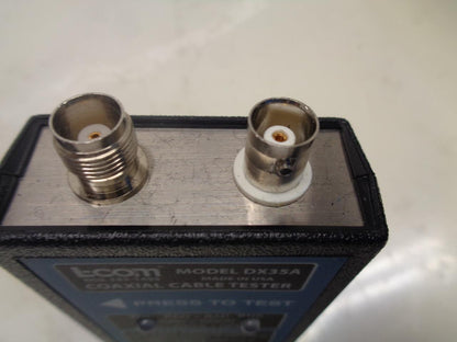 NEW L-COM COAXIAL CABLE TESTER DX35A KIT WITH CASE R22T5