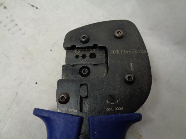 LEONI FIBER OPTICS UNIVERSAL CRIMP TOOL C3 ZXXX-CB0 3.0 3.5 5.0 DIE SET R22T5