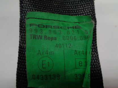Porsche 911 (993) Driver Side Seat Belt and Retractor USED OEM 993 803 201 01