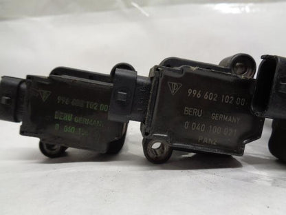 BERU PORSCHE IGNITION COILS SET OF 6 USED 996 602 102 00 R25T5