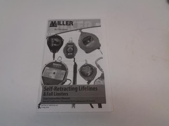 HONEYWELL MILLER SELF-RETRACTING LIFELINE 10 FT. 310 LBS CAPACITY 36WA07 R28