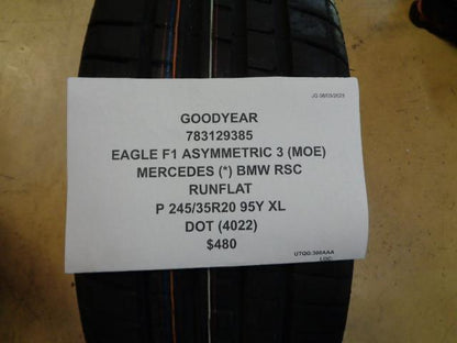 GOODYEAR EAGLE F1 ASYM 3 (MOE *) MERC BMW RSC 245 35 20 95Y XL 783129385 BQ4
