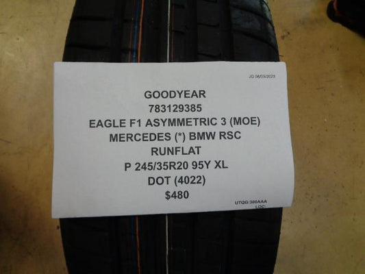 GOODYEAR EAGLE F1 ASYM 3 (MOE *) MERC BMW RSC 245 35 20 95Y XL 783129385 BQ4