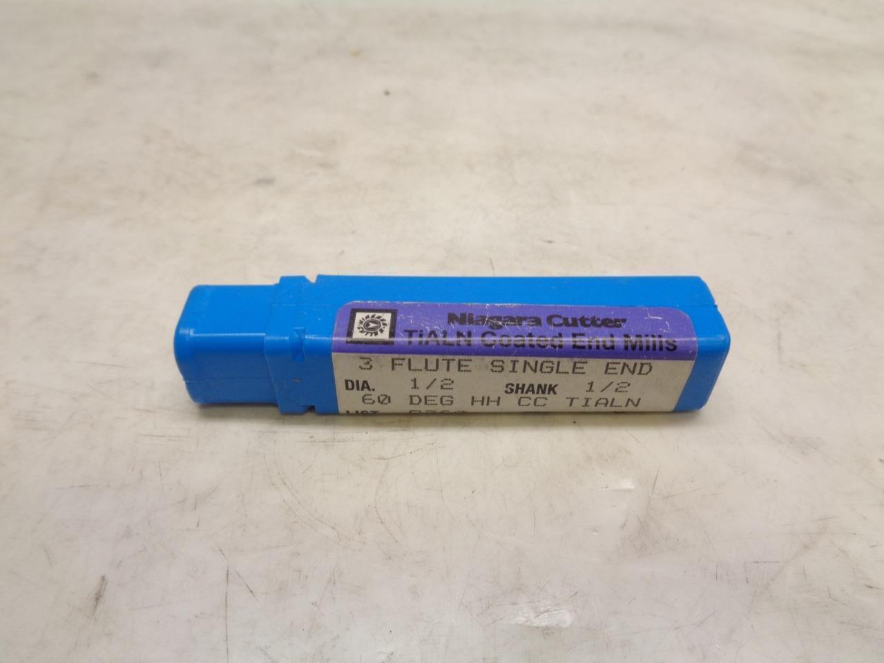 NEW NIAGARA 86854 CARBIDE END MILL 1/2"x1" 3 FLUTE R22T6BA