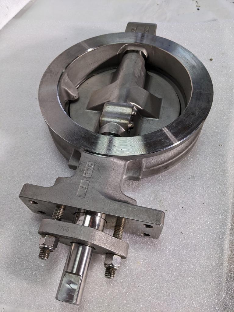 JAMESBURY STEEL WAFER-SPHERE VALVE 8" 316SS BODY 830W1136HBXZ K2