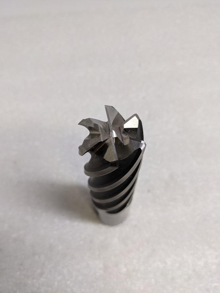 BRUBAKER TOOL 550154 RH END MILL M42 6-FLUTE 1-1/4" DIA. NEW R22T5
