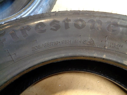 1 NEW TIRE FIRESTONE WEATHERGRIP 205 65 16 95H SL 004415
