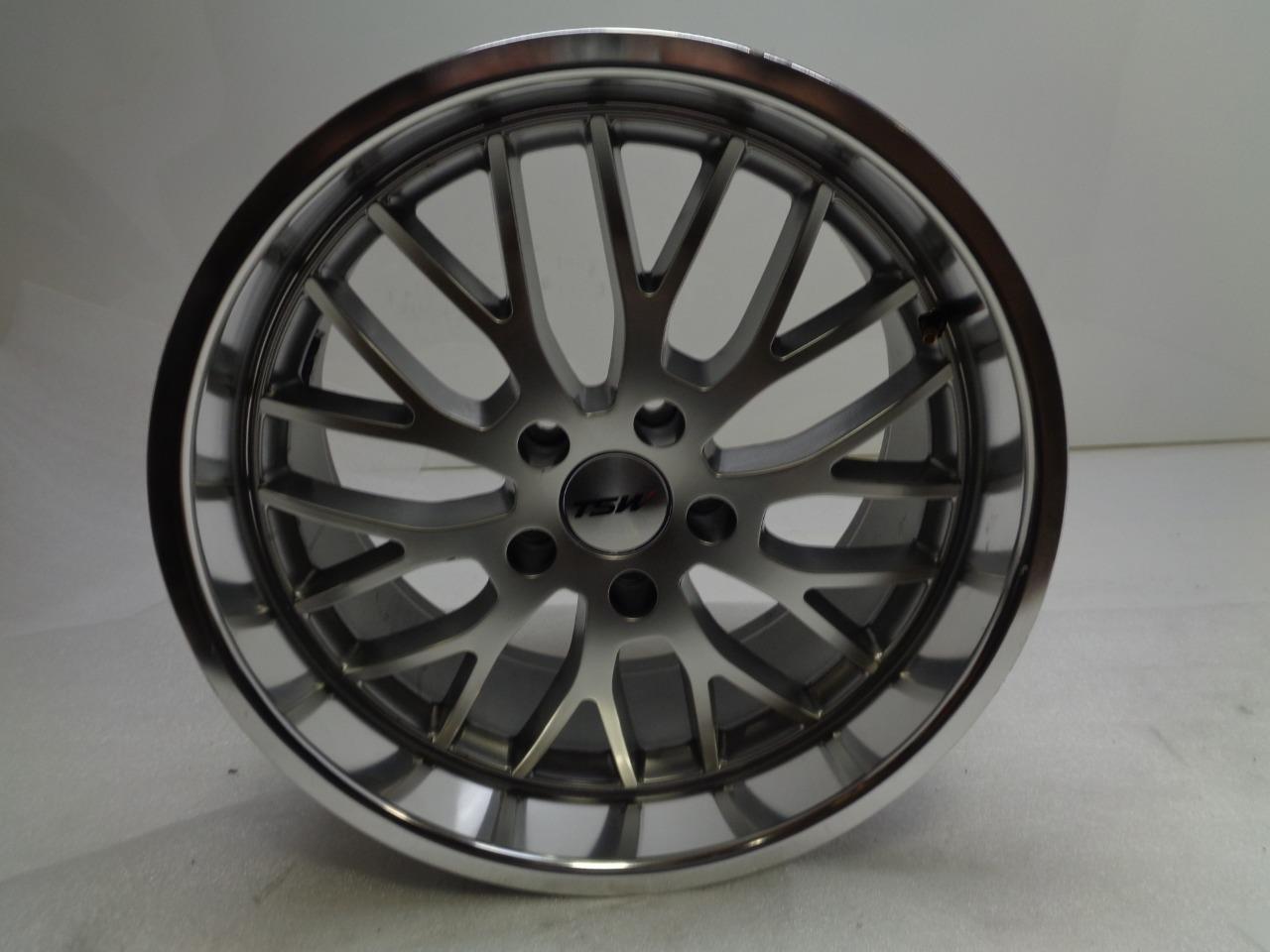 1 NEW TSW SNETTERTON SILVER WHEEL 1895SNT405114S76 18x9.5 5x115 ET35