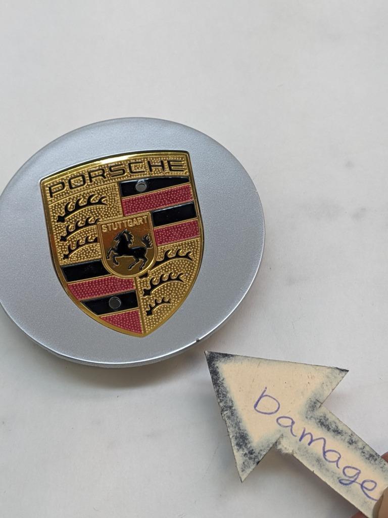 PORSCHE GRAY COLORED CENTER CAP (1) 7L5601149 NEW R21T2