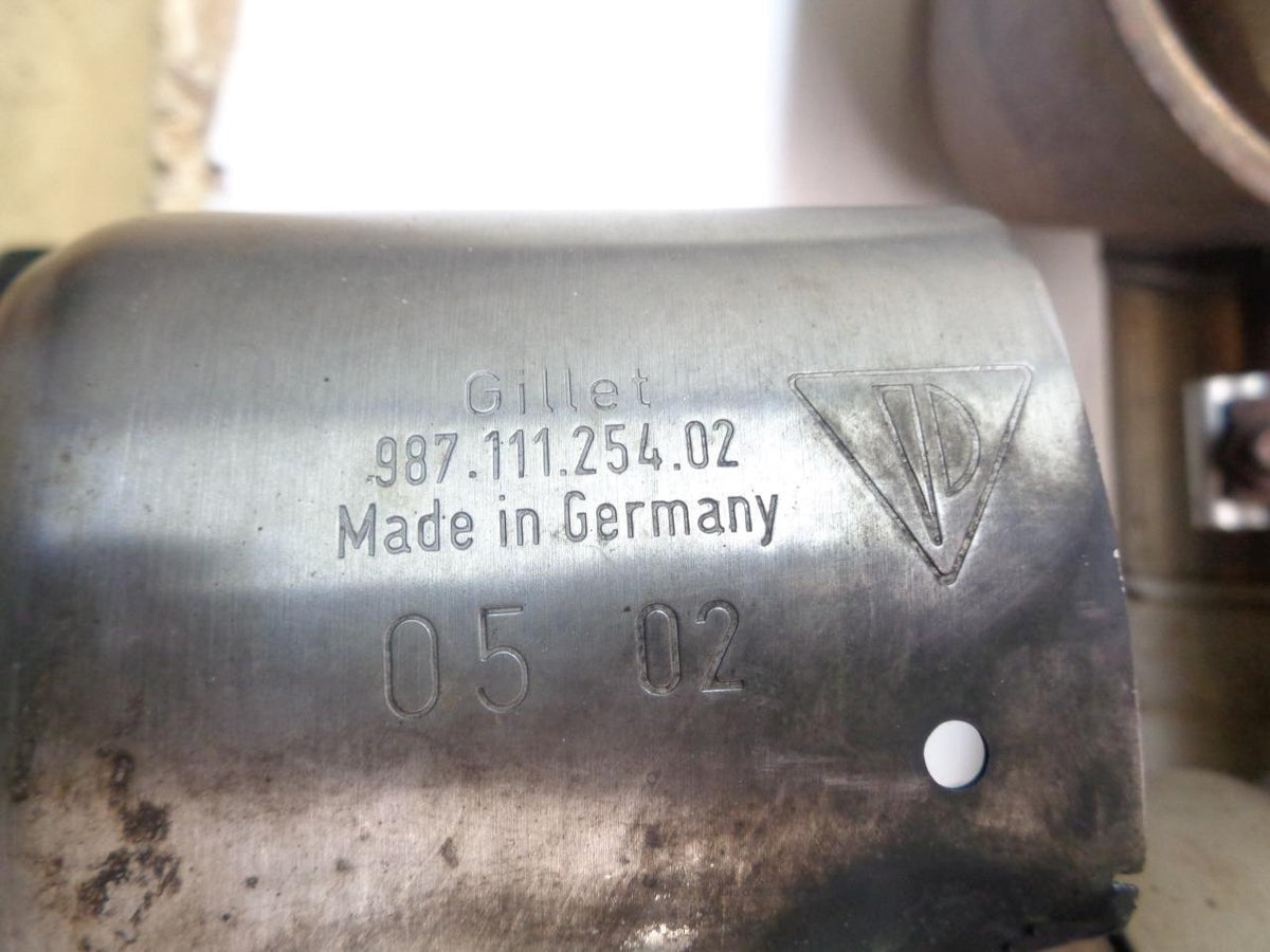 2006+ GENUINE PORSCHE 987 CAYMAN BOXTER S EXHAUST MUFFLER & TIP SYSTEM R19