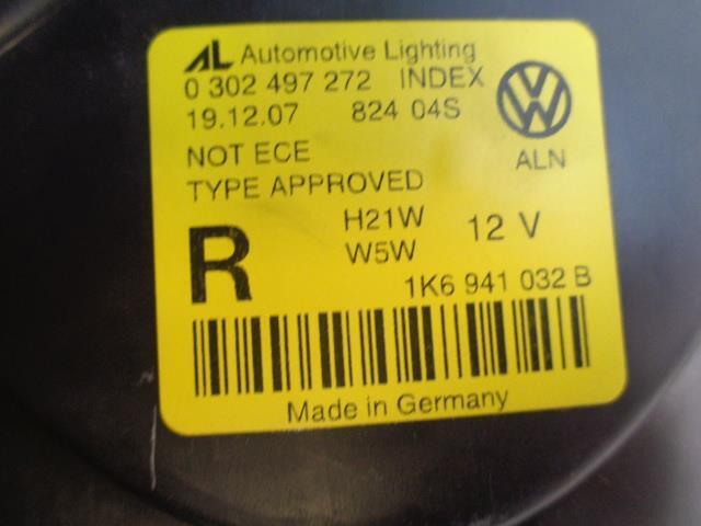 VW GOLF GTI/R32 MK5 XENON HEADLIGHT RIGHT NEW GENUINE FOR PARTS 0302497272 SR
