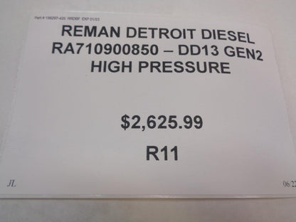 REMAN DETROIT DIESEL RA710900850 - DD13 GEN2 HIGH PRESSURE R11