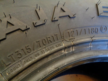 2 MICKEY THOMPSON BAJA BOSS A/T LT 315 70 17 121/118Q LRE 10PLY 90000036823 CQ3