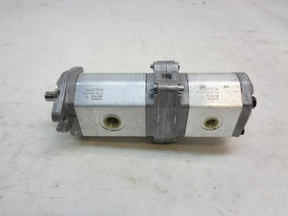MARZOCCHI HYDRAULIC GEAR PUMP ALPA1A-D-20 ALPP1-D-9-FA DUAL OULET ALUMINUM R33T1