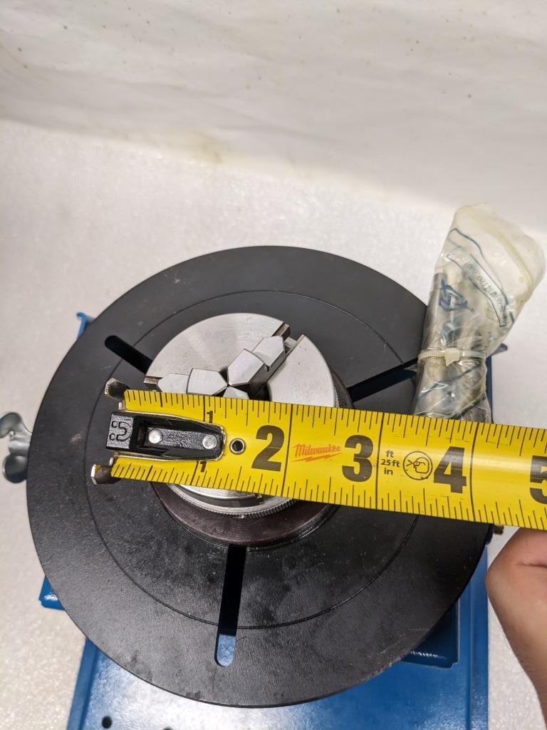 JINSLU BY-10 MINI WELDING POSITIONER 110V W/ 3 JAW LATHE CHUCK NEW BSR3.1