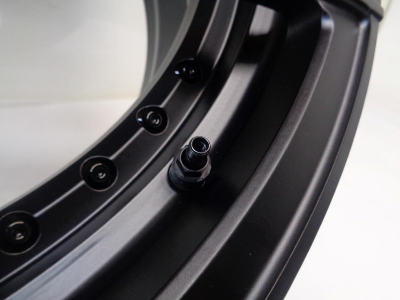 STRASSE SM5 DEEP CONCAVE MULTI RIVET STYLE 21x10 5x112 ET20 BLACK WHEEL WR